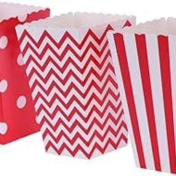 JECOMPRIS Popcorn Box Popcorn Carton Chicken Rice 30pcs Snack Storage for Birthday Baby Shower Graduation-image-21