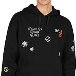 Cotton Blend Abstract Print Men's Oversize Hoodies-image-34