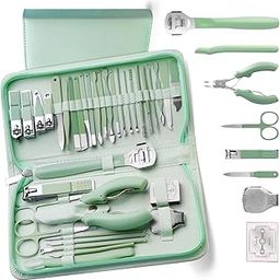 FIRST BEAUTY Manicure Set Professional Pedicure Tools Set, 35 in 1 Manicure Pedicure Kit for Women, Foot Hand Nail Care Kit Grooming Kit-14