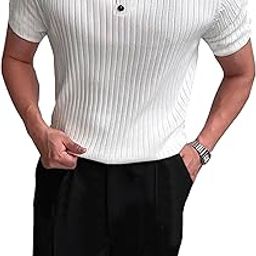 Relax Fit Polo Neck T-Shirt-image-29
