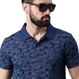 Men Printed Pure Cotton Half Sleeve Polo Tshirt-image-24
