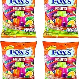 Fox's Crystal Clear Fruits Candy Pouch, (90g x 4 Packs)-image-91