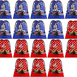 Portable Travel Shoe Bags Dust-Proof Shoe Organizer Space Saving Storage Bags, Disney Print (Set of 18,Royal Blue & Red) -HS_35_KUBMART18100-image-84