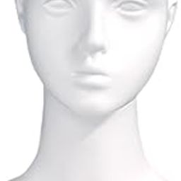 bnf® Female Bald Mannequin Head with Shoulder Wig Holder for Jewelry Hat Necklace White Health & Beauty |Salon & Spa Equipment |Hair & Makeup Mannequins-image-21