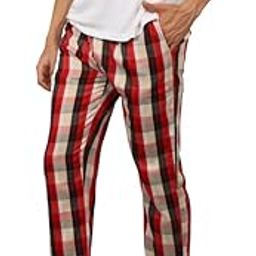 Men's Cotton Blend Soft and Super Comfortable Checkered Pajamas-image-36