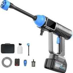 Elexiq 6 in 1 48V Portable Pressure Washer with Rechargeable Battery12000mah Cordless Pressure Washer Gun Cordless Power Washer Gun | Handheld Pressure Washer for Car Floor Cleaning (Model-3)-17