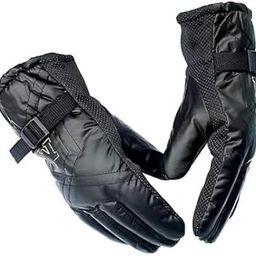 Warm Snow Proof Winter Gloves for Men Boy Women Girls Ladies Protective Warm Hand Gloves (Black)-image-70
