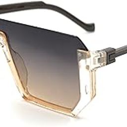 COSYCHIC Oversized Square Sunglasses, Geometric Design, Gradient Lens-0