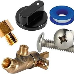 DELTA Gas Stove Part | LPG Gas Cock | LPG Valve with Jet for Small Burner of Glass Top Gas Stove Pack of 1 Set-image-78