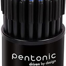 Pentonic 0.7mm Ball Point Pen Tumbler Pack | Black Body | Blue Ink | Pack of 50 Pens-image-80
