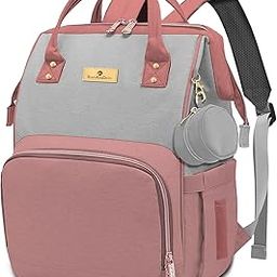 StarAndDaisy Baby Bag for Mother Travel/Maternity Bag with Multi Compartments, Insulated Bottle Pockets, Waterproof, 30L Capacity – Pink Grey-image-46