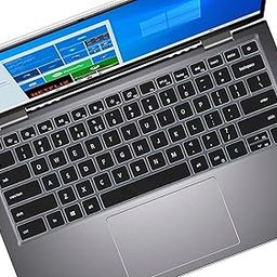 iFyx Silicone Keyboard Protector Skin Cover for Dell Inspiron 16" 5620 5630 5625 7620 7635, 13.3" 5310 5320 Laptop 2021-2024 (Black)-picture-24