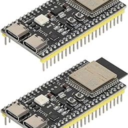 YEJMKJ 2pcs ESP32 S3 Development Board ESP32-S3-DevKitC-1-N16R8 WiFi + Bluetooth MCU Module, Dual Type-C ESP32-S3-WROOM-1 Cores Microcontroller Processor Integrates Complete Wi-Fi and BLE Functions-78