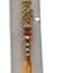 Traditional Rakhi Thread with Gold-Toned Beads and Red-Yellow Strings, Decorative Raksha Bandhan Bracelet for Brother (Pack of - 3 PC)-image-4