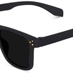 Classic Wayfarer Style Sunglasses, Black Frame, Dark Lenses Full Rim Square Stylish Sunglasses Polarized And UV Protected For Men and Women Sun Glasses NUC-image-41
