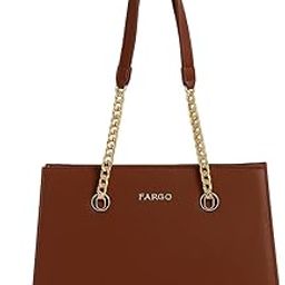 Elevate Brown Vegan Leather Handbag for Women | RFID Pocket, Magnetic Closure, Stylish Handle | Party, Casual, College Use | Made in India-image-65