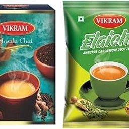 VIKRAM Tea Combo | Elaichi Tea, & Masala Chai Assam, Powder, (Pack Of 2) 500 Gm-22