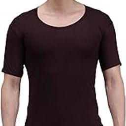 Men's Pure Cotton Colored Vest with Half Sleeve-image-51