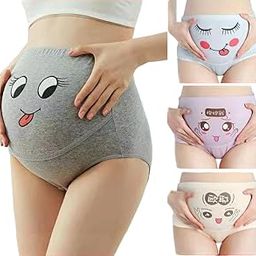 Maternity Adjustable Full Coverage High Waist Cotton Pregnancy Panties After Delivery Over The Belly Anti-Bacterial Odour Free Brief-image-7