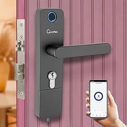 LAVNA Digital Door Lock | 3 Way Access | Fingerprint, Mobile app, Key Access | 2 Locking Bolts | Suitable for 30 mm to 45mm Wooden Door fit with Right N Left Door Side (LA14 Smart)-27