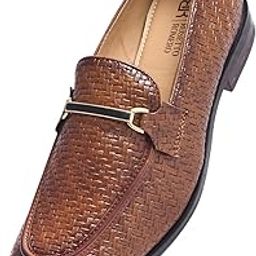 Blaze Handcrafted Woven Penny Loafers for Men-image-91
