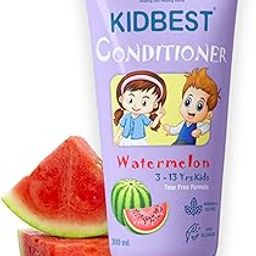 Kidbest Conditioner For Kids | Nourishing Hair | All Hair Smoothing | Tear, Paraben, SLS Free | Watermelon Flavor | 200 ML, 1 Count-image-23