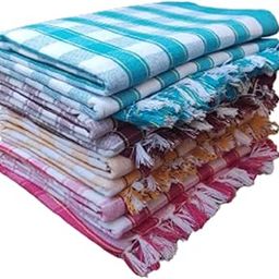 Handloom 100% Pure Cotton Towels XXXL Size 36/72Inch(90/180cm) 3/6feet Heavy Quality (Multicolour Pack of 4)-image-98