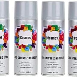Cosmos Zinc Galvanizing Spray Paint 400 ml (Pack of 4)-picture-31