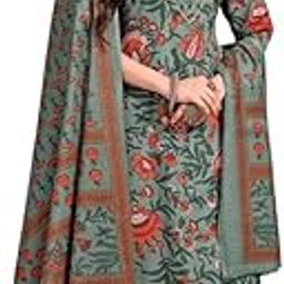 Women Yellow Cotton Blend Printed Straight Kurta With Palazzo & Printed Dupatta | Kurta Palazzo Loose Pant | Calf Length Straight Salwar Kameez | Embroidery Sequins Kurta Set-image-3