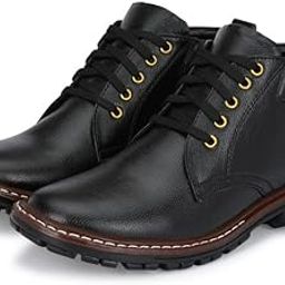 POS Men's Mid Top Ankle Formal Boots-image-15