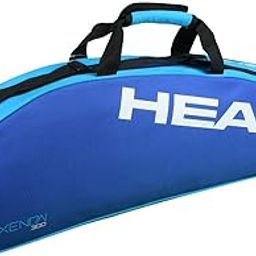 Head Xenon 300 Single Compartment 3 Racquet Badminton Kit Bag, Polyester (Size: 75X10X27 Cm | Colour: Blue/Turquoise)-8