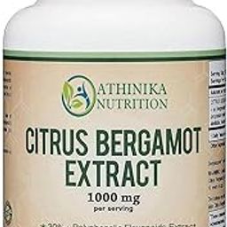 Citrus Bergamot 1000mg, 60 Capsules -Healthy Cholesterol & Triglyceride Levels - 1,000mg Servings Bergamonte Standardization.-image-0