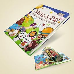 NHR Kids Interactive Book Sound Book for Kid I English Letters, Words, Numbers, Shapes, Animals, and Phonetic Sounds in a Playful and Immersive Way I Colorful & Fun Design (Multicolor)-picture-16