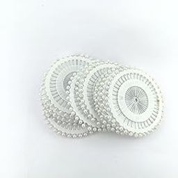advancedestore Pack of 480 Pins Craft Needles Ball Shaped Pin Heads Sewing Needles Hijab pins(White)-23