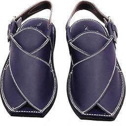 Peshawari Sandal for Men - Blue-picture-29