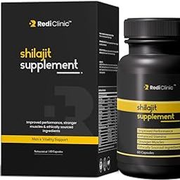 RediClinic Shilajit Capsules | For Stamina, Muscle Growth & Energy - 60 Capsules-image-89