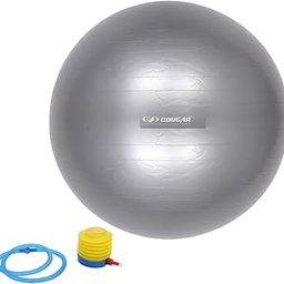 Cougar Anti Burst Gym Ball/ Swiss Birthing Stability Ball for Workout & Fitness/ Yoga Ball with Foot Pump for Men/Women, 65-cm-image-66