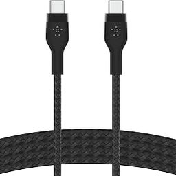 Belkin Apple Certified USB-C to USB-C Fast Charging Type C Cable, Charge and Sync Ultra Flexible Silicone, Double Nylon Braided Cable, 60W PD, USB-IF Certified 3.3 feet (1 meters) – Black-27