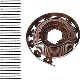 SAZ DEKOR Garden Edging Border Garden Landscape Edging Borders for Flower Lawn Outdoor 10cm Brown-1