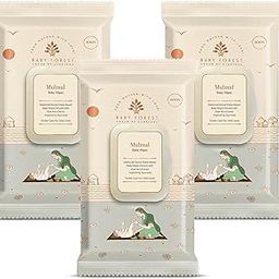 Baby Forest Mulmul Baby Wipes | Ultra-Soft Baby Wet Wipes | Water Based Wipes | Chemical Free & Organic Baby Wipes | 3x Thicker & Softer Wipes | 72 Wipes | Pack of 3-image-4
