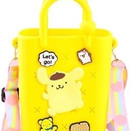 THE STYLE SUTRA 3xBeach Tote Bag Fashion Portable Open Hole Tote Bag Organizer Beach Holes Bag Yellow Bag Charms-image-99
