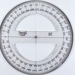 Aadya Protractor Circular 15 Cms Angles From 0' To 360' (Pack Of 1), Clear-29