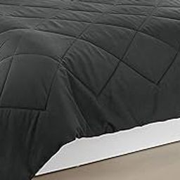 Rajasthan crafts Ultra Soft Microfiber AC Comforter/Quilt/Duvet 300 GSM, Dark Grey Color, King Size Double Bed 90 inches x 100 inches (RC-CS-501-F-SF)-image-21