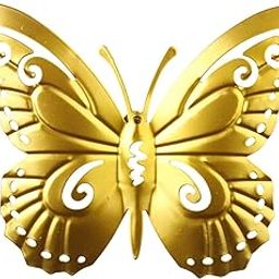 CALANDIS™ Metal Butterfly Wall Art Decor Butterflies Wall Sculpture for Yard gold | Home Dacor-image-91