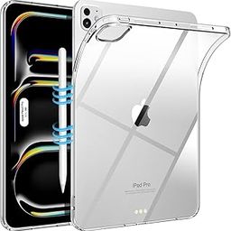 M.G.R.J® Soft TPU Transparent Back Case Cover for Apple iPad Pro 11 inch M4 (2024)-picture-1