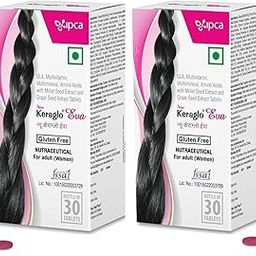 New Keraglo Eva Hair Growth Tablets For Women (30 Tabs) Pack 2 – Revolutionary Gender Based Formulae Enriched with Potent DHT Inhibitors, Hair Specific Amino Acids, Powerful Anti-oxidants, Essential Vitamins, Vital Minerals & Natural Extracts – Nourishes Scalp, Supports Follicles & Strengthens Strands – Hair Supplements-29