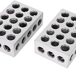 Joyzan Hole Machinist Blocks, Accuracy Industrial Threaded Holes Ultra Precision Set for Clamping Supply Replacement Chrome Steel Material Accessory Professional Matched 0.0002in-picture-25