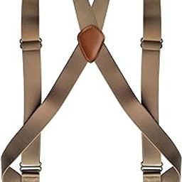 Men's Suspender Heavy Duty 2 Hooks Suspenders for Men 1.4 Inch Side Hook Adjustable Belt Loops for Big and Tall Men-image-72