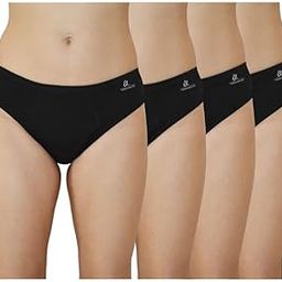 Reusable Underwear for Women | Panty for Women & Girls Panties (Black Combo Pack)-picture-10