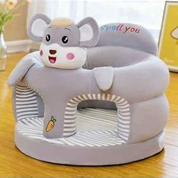 Bezzilish HomeBaby Soft Plush Cushion Baby Sofa Seat Or Rocking Chair for Kids|Baby's Tiger Shape Cotton Seat Safety Sofa(Use for Baby 0 Months to 2 Years)-Penguine-picture-23